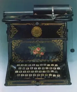 First QWERTY typewriter